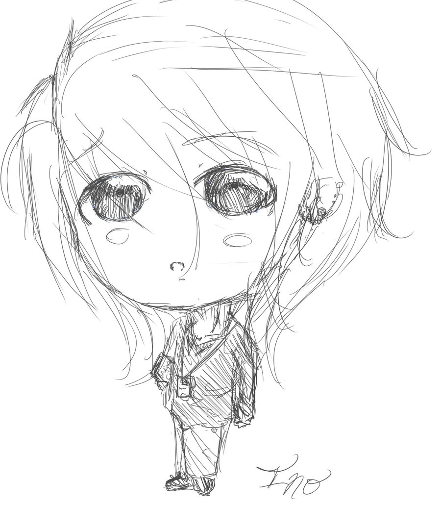 900x1030 Oc Sketch Ino Chibi Rough Sketch By Blightfulbliss