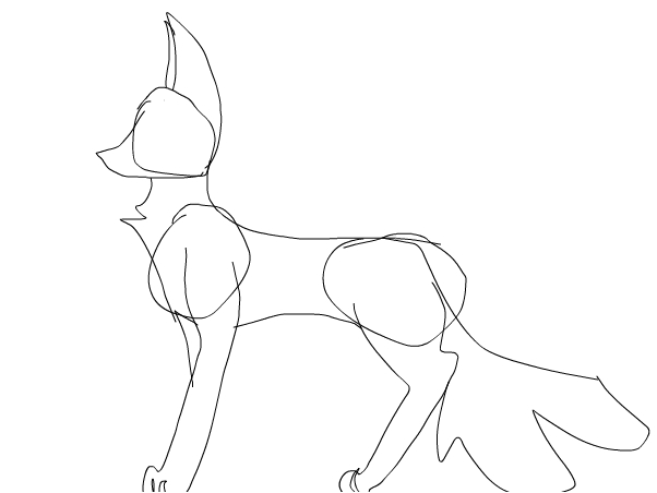 602x452 Wolf Rough Sketch