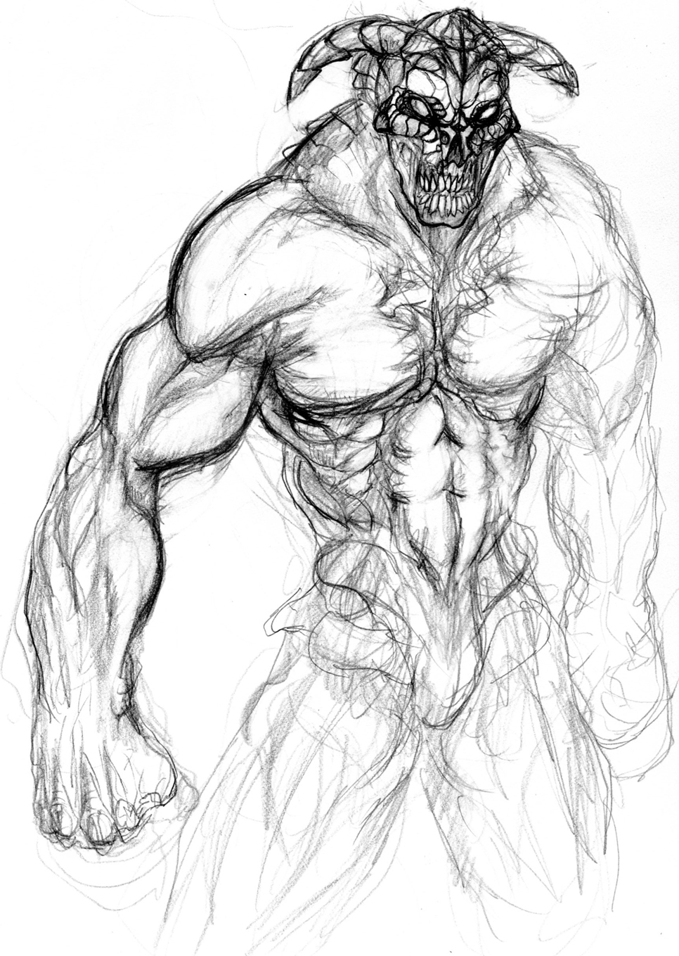 966x1359 Wrath Rough Drawing By Iron Fox