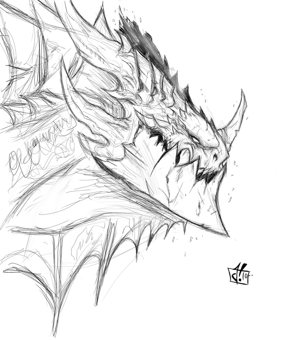 900x1084 Deathwing Rough Sketch By Jay On @