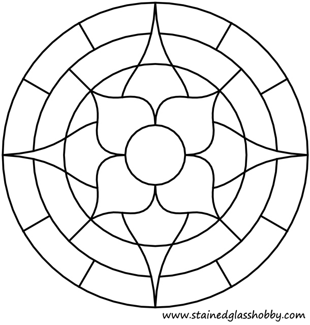 610x640 Flower Round Panel Outline Printables Outlines