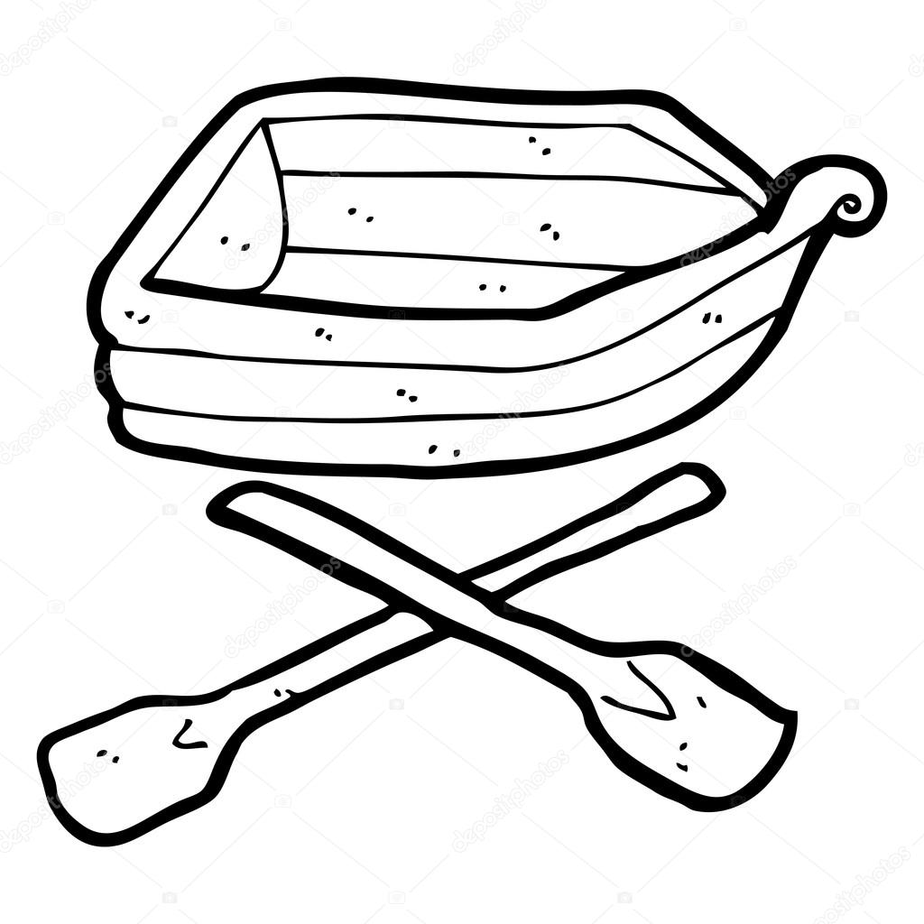 1024x1024 Cartoon Row Boat Stock Vector Lineartestpilot