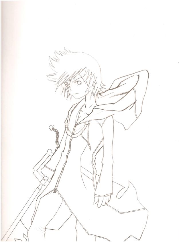 625x845 Roxas Pencil Drawing By Dormantsage