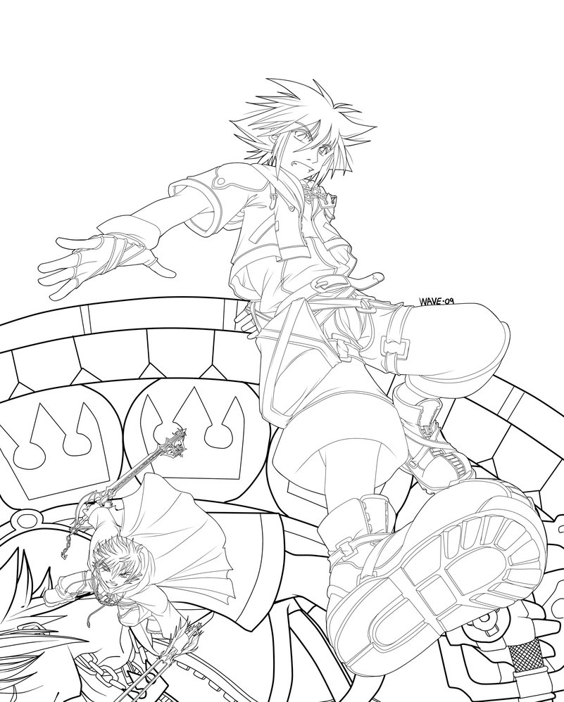 801x998 Roxas Vs Sora