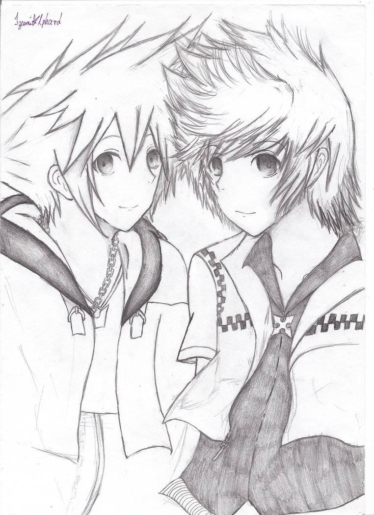 762x1048 Sora And Roxas