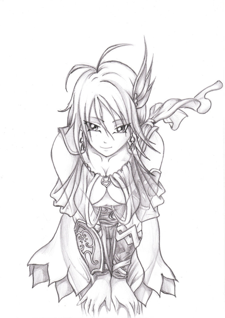 752x1061 Rpg Anime Girl By Dalkfx