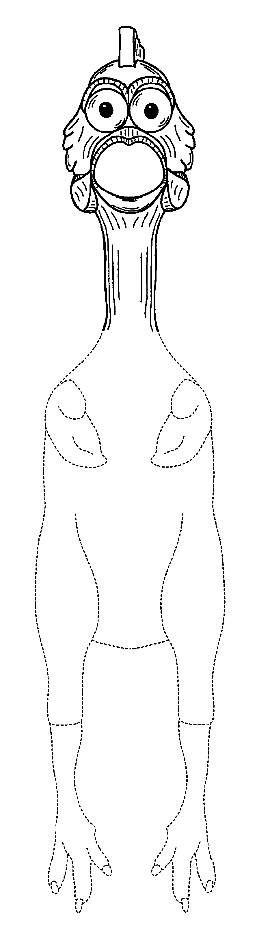 935x3218 Drawn Chicken Rubber Chicken