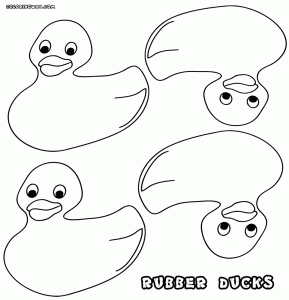 289x300 Magnificent Rubber Duck Baby Coloring Page Printable Pages