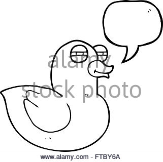 321x320 Freehand Drawn Cartoon Funny Rubber Duck Stock Vector Art