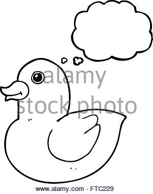 300x379 Freehand Retro Cartoon Rubber Duck Stock Vector Art Amp Illustration