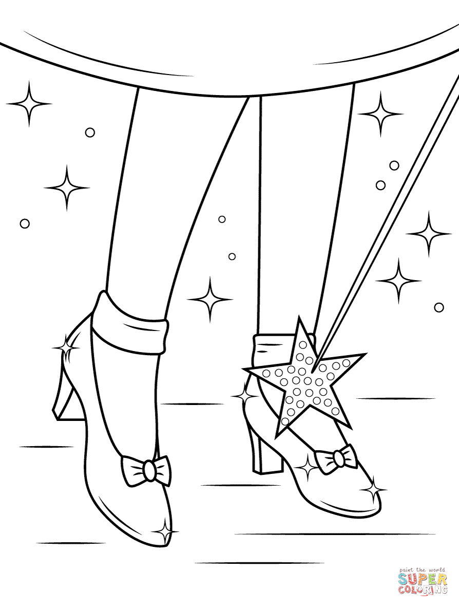 894x1181 Ruby Shoes Coloring Page Free Printable Coloring Pages