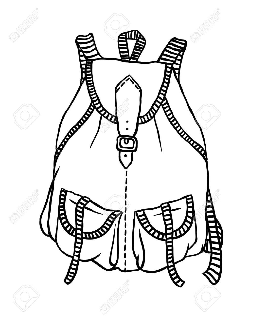 1083x1300 Hand Drawn Illustration. Creative Black Contour Art Work. Ink