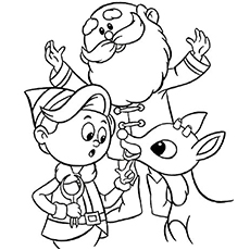 230x230 Rudolph Coloring Pages For Kids Tags Rudolf Coloring Pages How