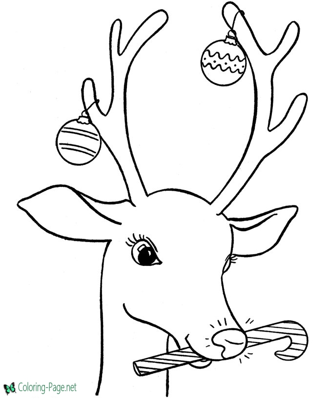 670x820 The Red Nosed Reindeer Coloring Page