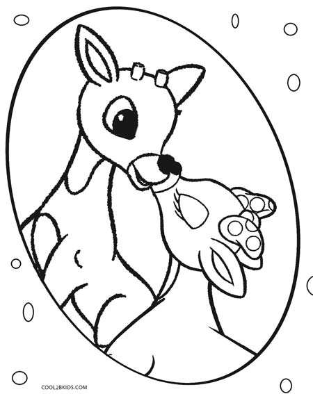 450x567 Printable Rudolph Coloring Pages For Kids Cool2bkids