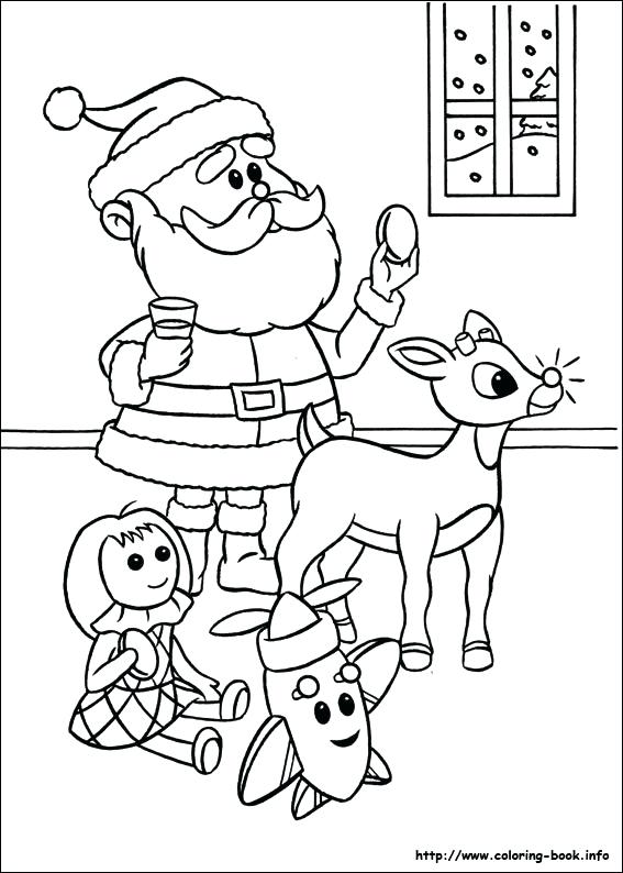 567x794 Rudolph The Red Nosed Reindeer Coloring Davidparker.co