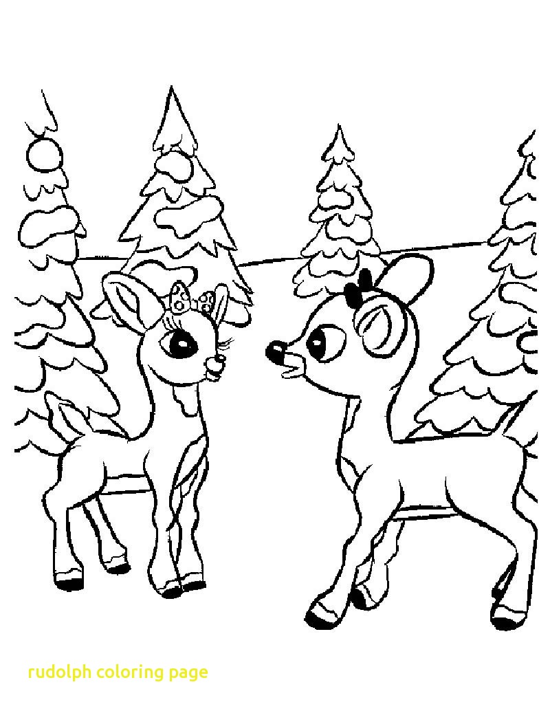 800x1034 Coloring Book Rudolph Page With Printable The Red Nosed Reindeer