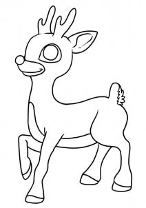 212x302 How To Draw Rudolph The Red Nosed Reindeer, Step By Step
