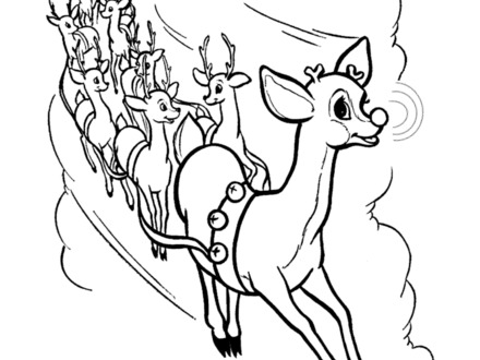440x330 Free Printable Rudolph Coloring Pages For Kids, Coloring Pages