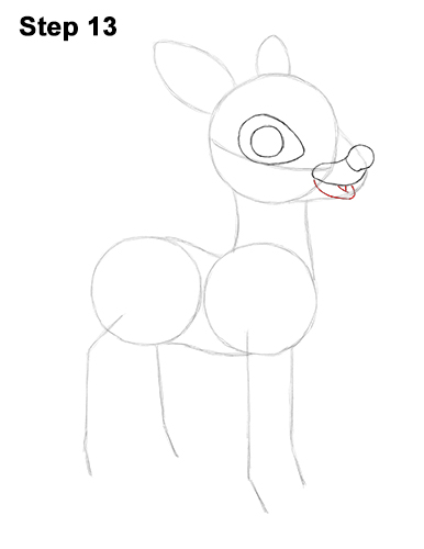 386x500 How To Draw Rudolph The Red Nosed Reindeer