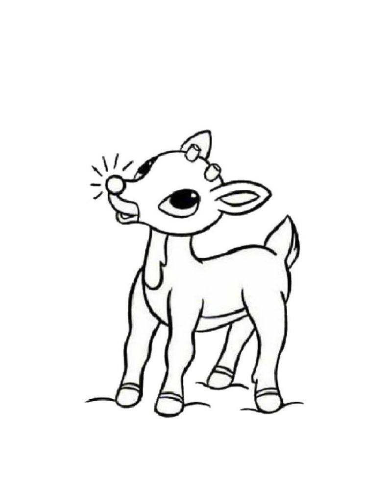 792x1024 Reindeer Coloring Pages Printable Kid's Crafts
