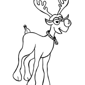 300x300 Clarice Kiss Rudolph The Red Nosed Reindeer Coloring Page Color Luna