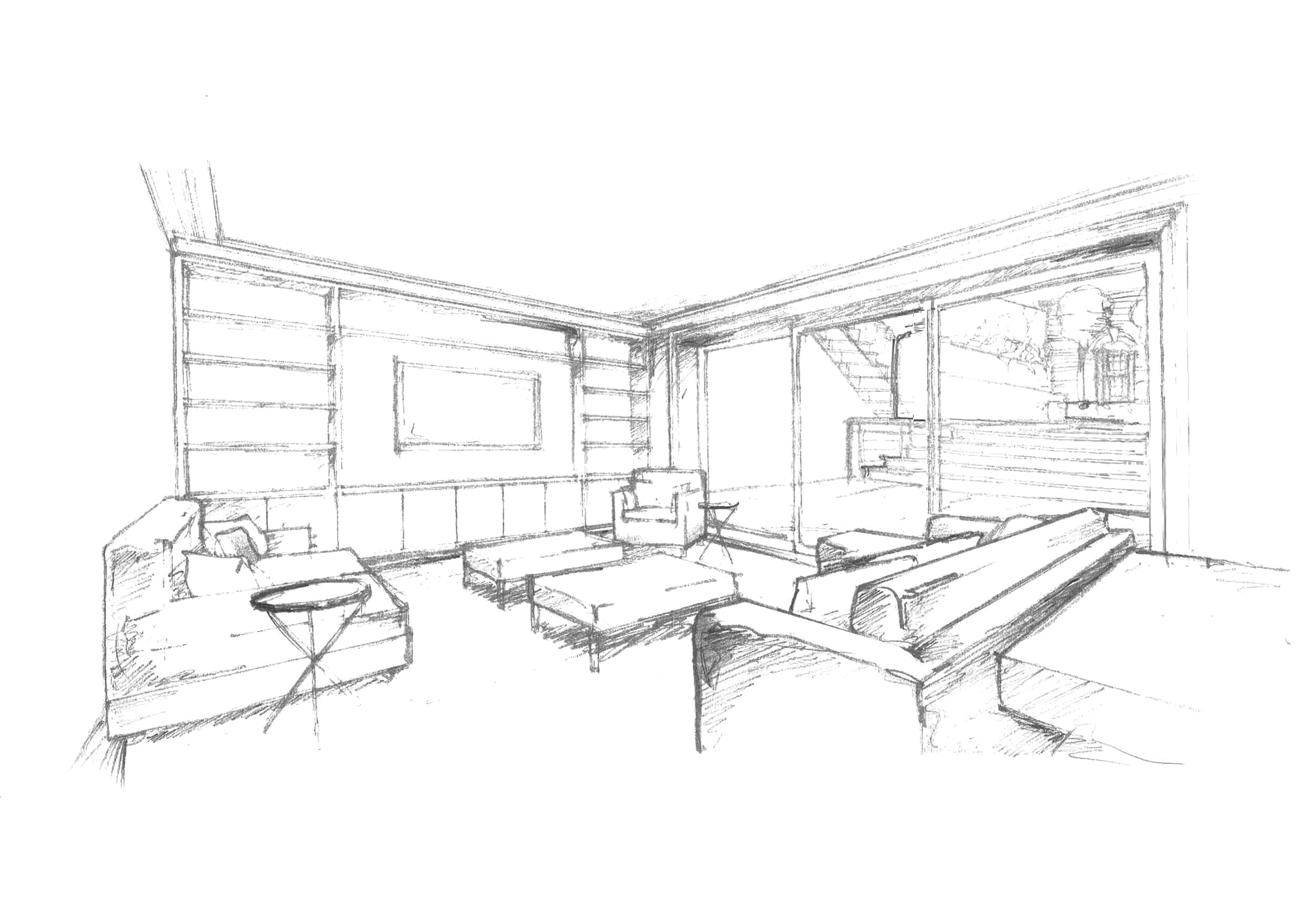 4959x3505 Beautiful Room Hand Skecth And Drawing. Bedroom. Kahode Home