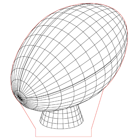450x450 Rugby Ball 3d Illusion Led Lamp Vector File For Cnc
