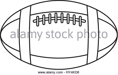 450x287 Rugby Ball Icon, Outline Style Stock Vector Art Amp Illustration