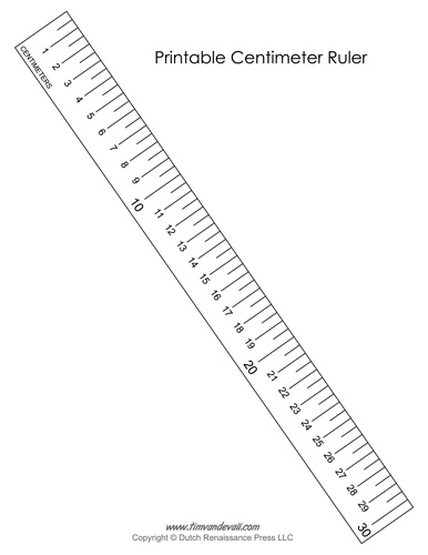 386x500 Printable Centimeter Ruler
