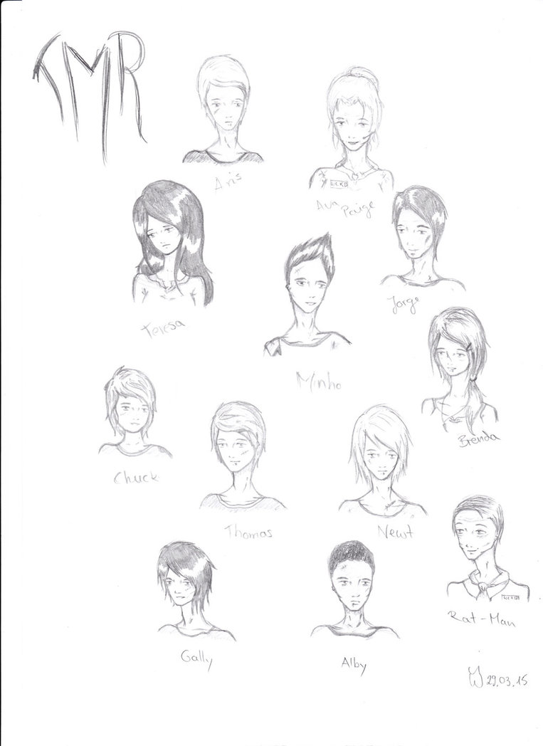 763x1048 Maze Runner Characters By Weronikalawliet