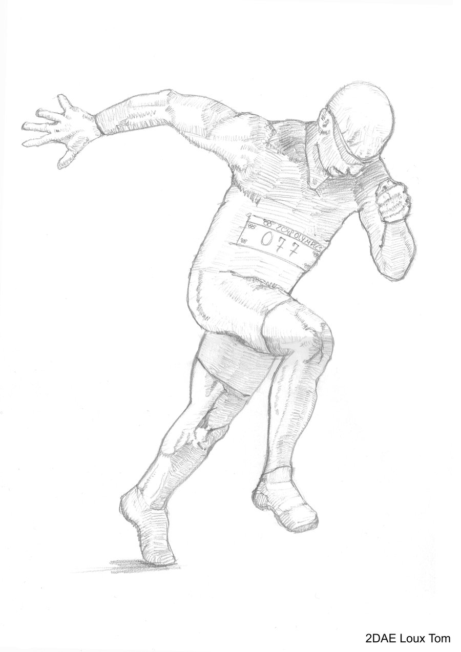 900x1273 Some Realistic Drawing Of A Runner By Tomloux
