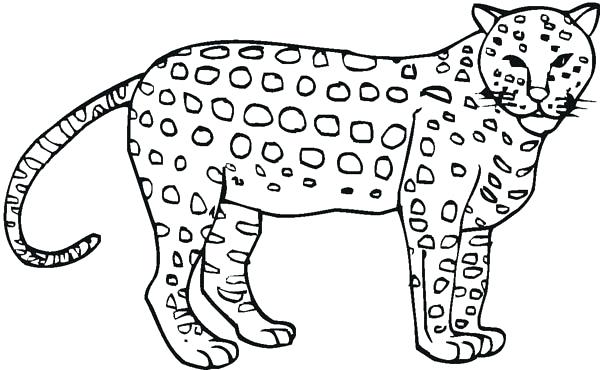 600x370 Awesome Cheetah Coloring Page Pages For Toddlers Murs