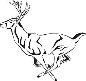 300x283 Paper Transfer Deer Running