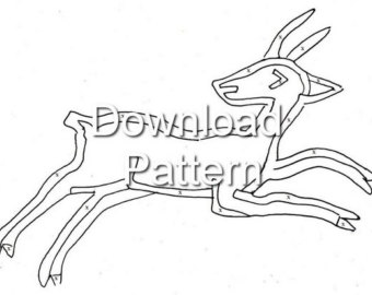 340x270 Running Deer Etsy