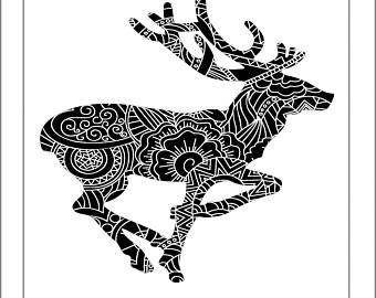 340x270 Running Deer Svg Etsy