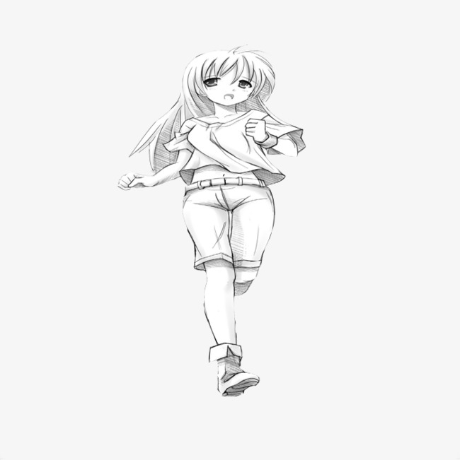 650x651 Running Girl, Woman, Girl, Cartoon Woman Png Image And Clipart