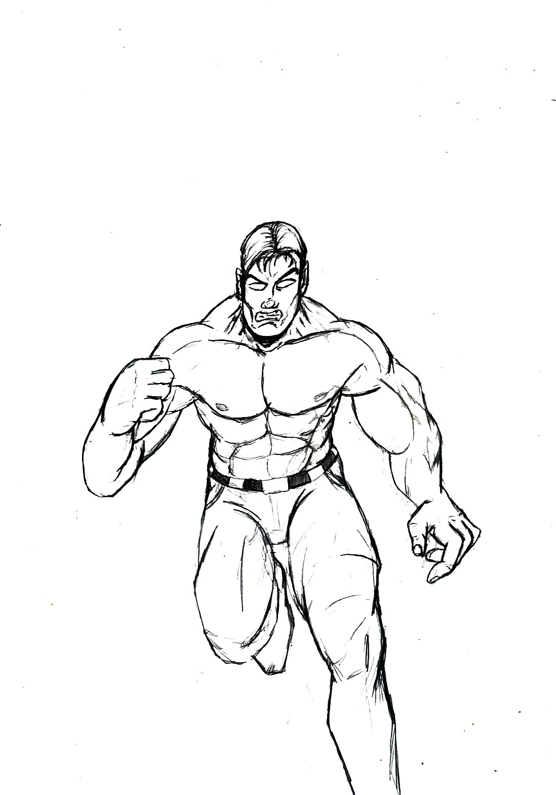 1098x1569 Running Man By Nomad55