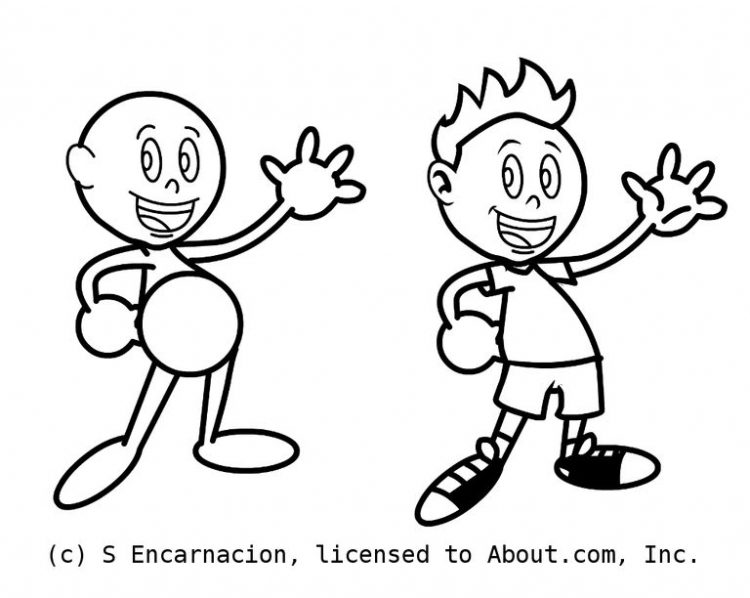 750x598 Drawing How To Draw A Cartoon Stone Age Person Also How To Draw