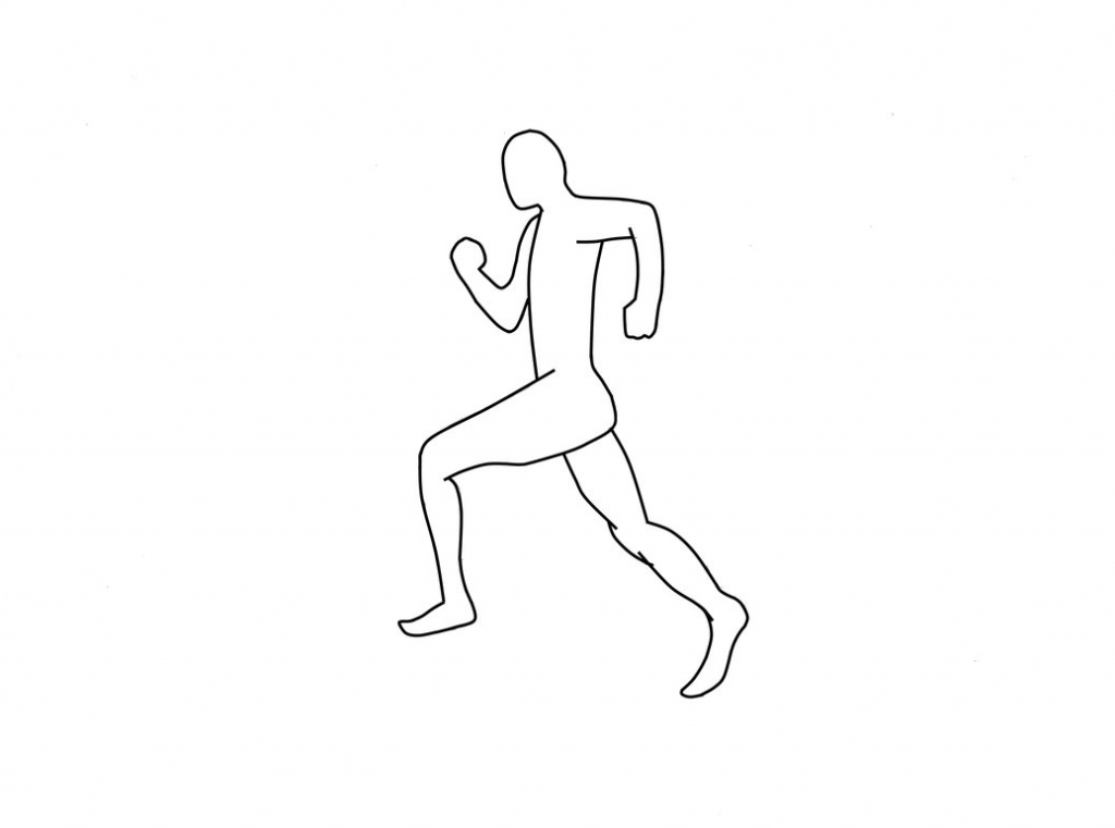 1024x761 Drawing Of A Person Running Person Running Animation Clipartsco