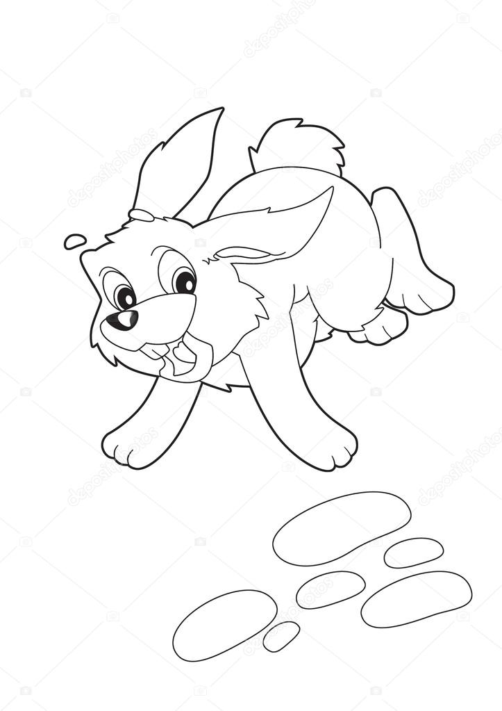 723x1023 Running Rabbit Stock Photo Illustrator Hft