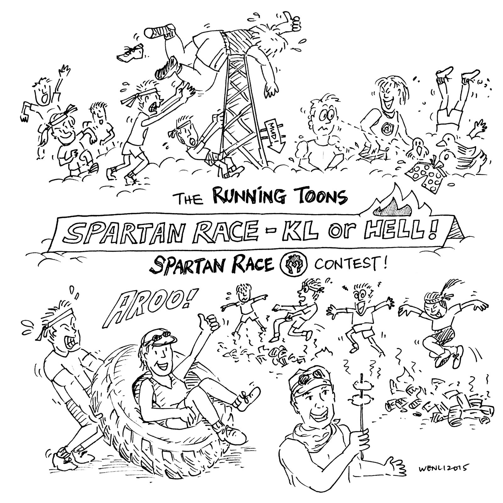 1600x1600 Running Toons Contest No.1 Gusghani