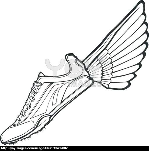 512x518 Running Spikes Clipart
