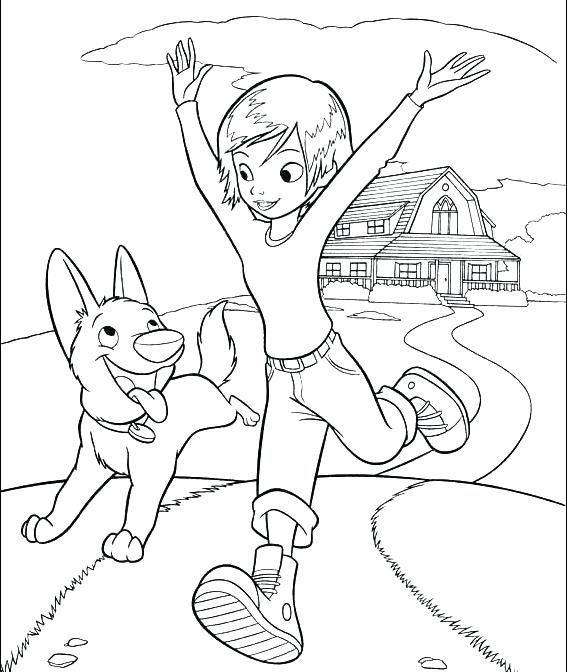 567x672 Running Coloring Pages Bolt And Penny Running Coloring Page Bolt