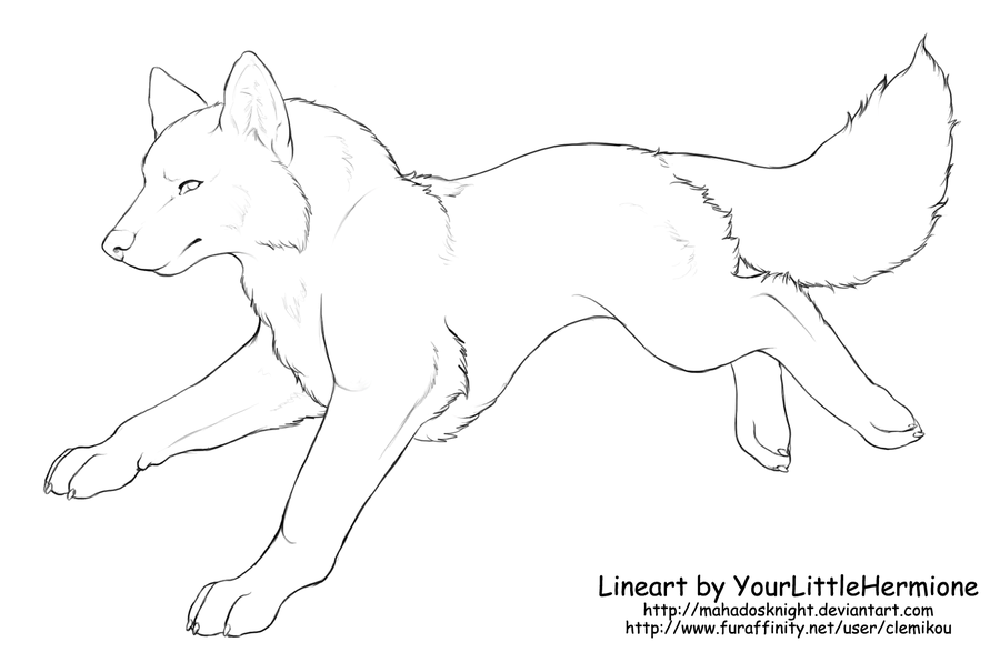 900x596 Coloring Pages Anime Wolfs Running Wolf Lineart
