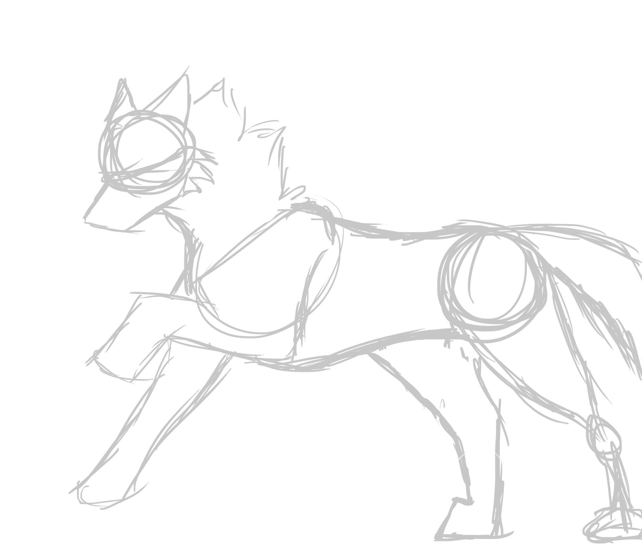 2084x1800 Wolf Running Update By Drajk