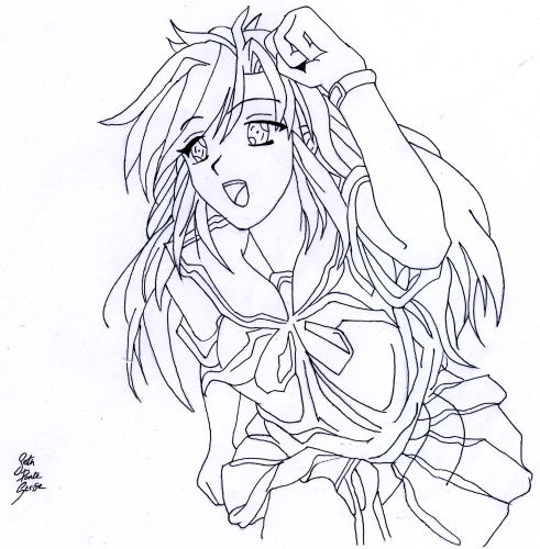 491x500 Girl Running By Digital Addiction