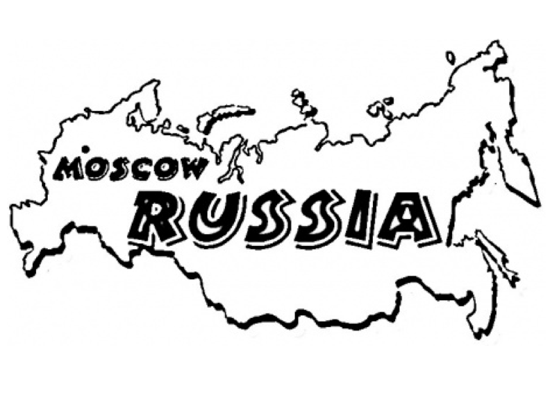 792x570 Russia Map Coloring Page Amp Coloring Book