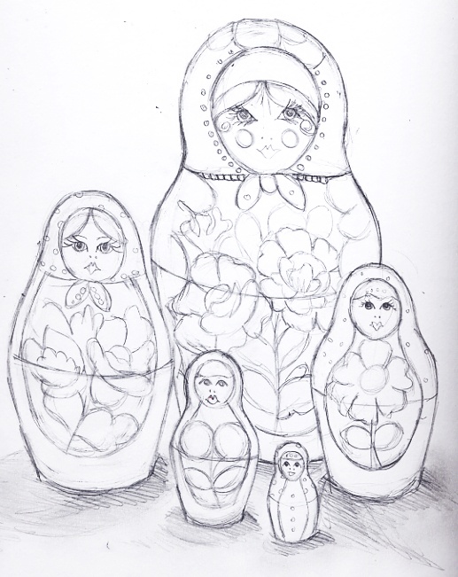 517x651 Dawn Bevins Design Blog Little Russian Dolls