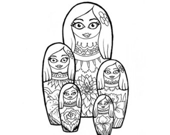 340x270 Doodle Art Dolls Etsy